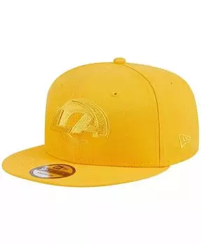 Мужская золотистая бейсболка Los Angeles Rams Color Pack 9FIFTY Snapback New Era, золотой