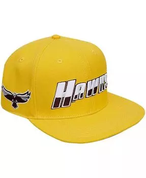 Мужская золотистая кепка Snapback Maryland Eastern Shore Hawks Evergreen Hawks Pro Standard, золотой