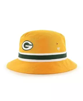 Мужская золотистая панама в полоску Green Bay Packers '47 Brand