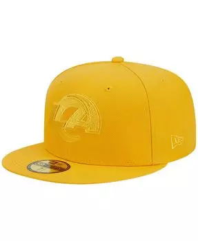 Мужская золотистая приталенная кепка Los Angeles Rams Color Pack 59FIFTY New Era
