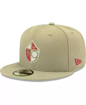 Мужская золотистая приталенная кепка San Francisco 49ers Omaha Throwback 59FIFTY New Era, золотой
