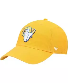 Мужская золотистая регулируемая кепка Los Angeles Rams Secondary Clean Up '47 Brand