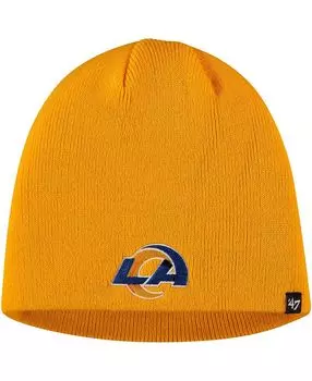 Мужская золотистая вязаная шапка с логотипом Los Angeles Rams Secondary '47 Brand