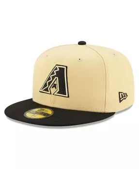 Мужская золотисто-черная приталенная шляпа Arizona Diamondbacks City Connect 59FIFTY New Era