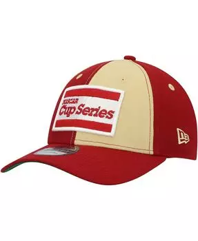 Мужская золотисто-красная шляпа Snapback NASCAR 9FORTY с А-образной рамкой New Era