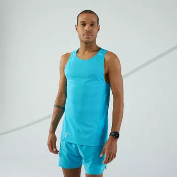 МУЖСКАЯ ДЫХАЮЩАЯ МАЙКА ДЛЯ БЕГА KIPRUN - СИНЯЯ Kiprun