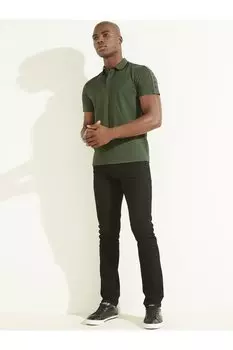 МУЖСКАЯ ФУТБОЛКА-ПОЛО ES SS С КОРОТКИМ РУКАВОМ Guess, зеленый