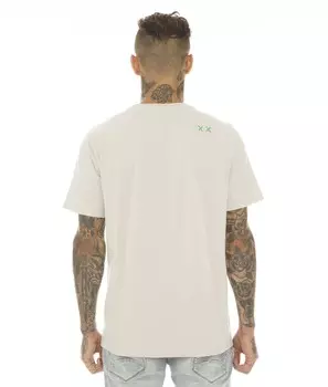 МУЖСКАЯ ФУТБОЛКА С КРУГЛЫМ ВЫРЕЗОМ «BAD BOY MICK» СЕРЕБРИСТО-СЕРОГО цвета Cult of Individuality-Men, мультиколор