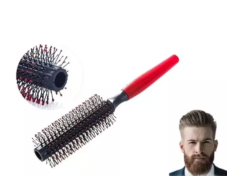 МУЖСКАЯ КРУГЛАЯ ЩЕТКА ДЛЯ УКЛАДКИ ВОЛОС Deni Carte