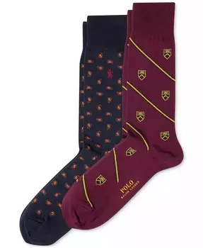 Мужские 2-комп. Свободные носки-фуляры Club Polo Ralph Lauren, синий