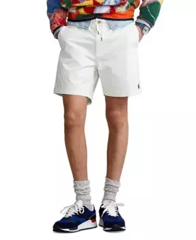 Мужские 6-дюймовые шорты-чинос Polo Prepster с эластичной тканью Polo Ralph Lauren, белый