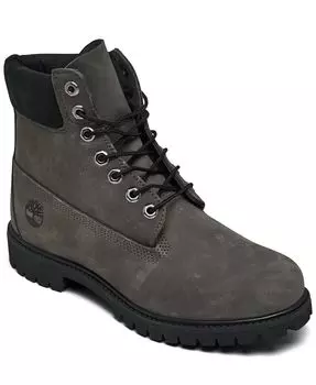 Мужские 6-дюймовые водонепроницаемые ботинки премиум-класса Finish Line Timberland, серый