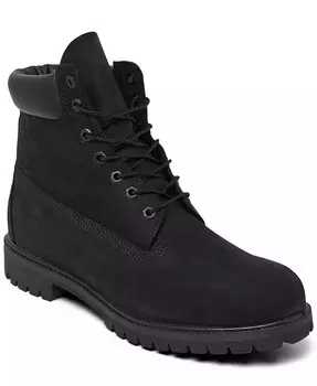 Мужские 6-дюймовые водонепроницаемые ботинки премиум-класса Finish Line Timberland, черный