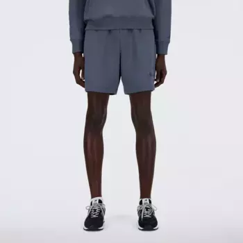 Мужские 7-дюймовые флисовые шорты New Balance, синий