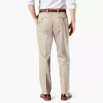 Мужские эластичные брюки классического кроя Dockers Signature Khaki Lux
