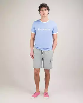 Мужские эластичные шорты-бермуды карго El Ganso, серый