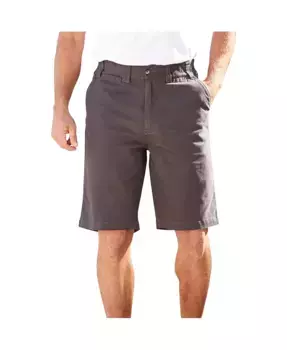 Мужские эластичные шорты-чинос Big & Tall 10" с поясом на резинке KingSize, серый