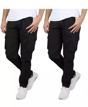 Мужские эластичные штаны карго, 2 шт Blu Rock, черный