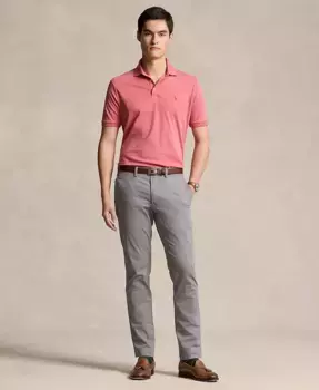 Мужские эластичные узкие брюки чинос Polo Ralph Lauren, серый