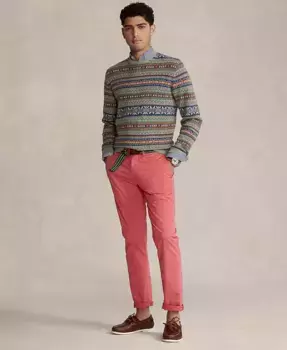Мужские эластичные узкие брюки чинос Polo Ralph Lauren, красный