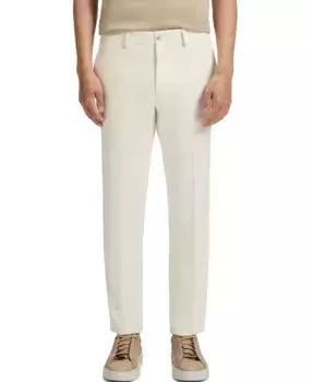 Мужские эластичные узкие брюки с двойной лицевой стороной Hugo Boss, белый