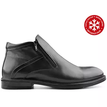 Мужские элегантные черные ботинки на теплой подкладке Tendenz