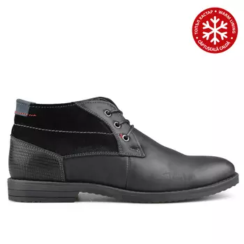 Мужские элегантные черные ботинки на теплой подкладке Tendenz