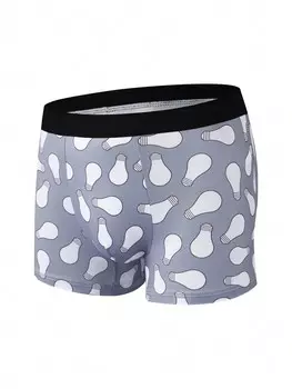 Мужские электрические лампочки, выкройки, боксеры, нижнее белье, трусы, желтый