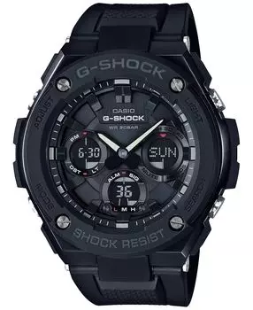 Мужские аналогово-цифровые часы G-Steel с черным IP-адресом и черным полимерным ремешком, 51x53 мм GSTS100G-1B G-Shock