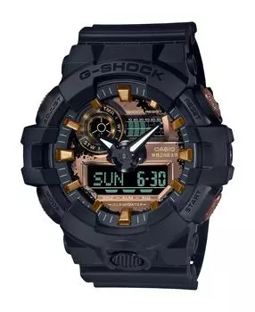 Мужские аналоговые цифровые часы из черной смолы 53,4 мм, GA700RC-1A G-Shock