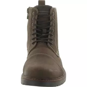 Мужские армейские ботинки на молнии с круглым носком и на шнуровке Dockers, коричневый