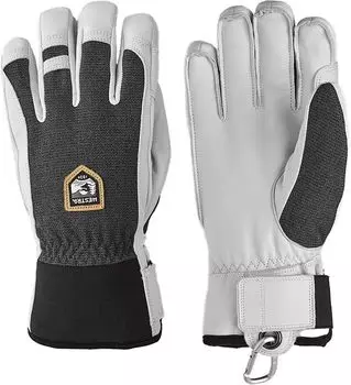 Мужские армейские кожаные перчатки Hestra Patrol с 5 пальцами