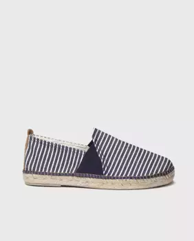 Мужские эспадрильи из полосатой ткани на резинках Toni Pons, синий