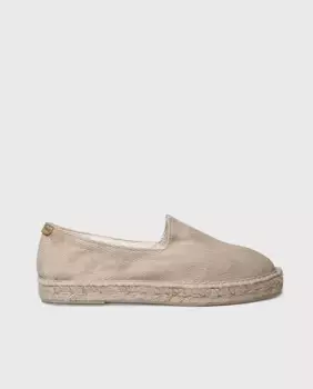 Мужские эспадрильи из ткани однотонных тонов без застежки Toni Pons, коричневый