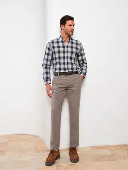 Мужские атласные брюки чинос Slim Fit LCWAIKIKI Classic