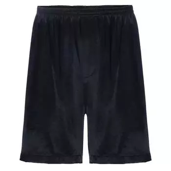 Мужские атласные трусы-боксеры Adam с имитацией ширинки черного цвета PJ Harlow