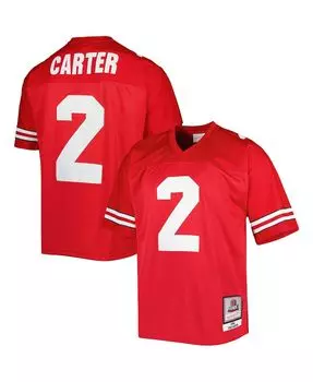 Мужские аутентичные джерси cris carter scarlet ohio state buckeyes Mitchell & Ness
