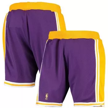 Мужские аутентичные шорты Mitchell & Ness Purple Los Angeles Lakers 1996-1997 гг.