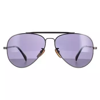 Мужские авиаторы темно-серые рутения поляризованные db1004/s David Beckham, серый