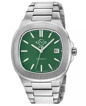 Мужские автоматические часы Potente серебристого цвета с браслетом из нержавеющей стали, 40 мм GV2 by Gevril