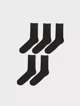 Мужские бамбуковые носки, 5 шт. LCW ACCESSORIES, окрашенная пряжа смешанного цвета