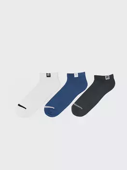 Мужские бамбуковые носки с рисунком, 3 предмета LCW ACCESSORIES, окрашенная пряжа смешанного цвета