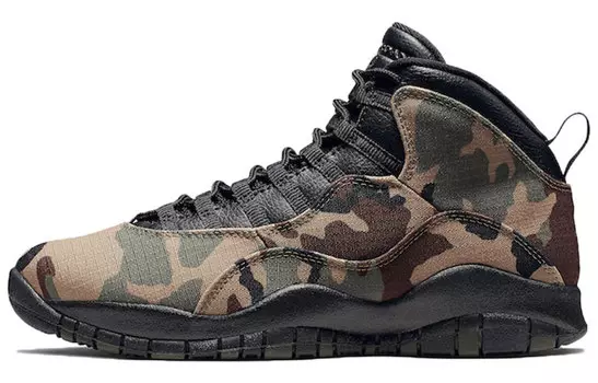 Кроссовки JORDAN 10 Retro Woodland Camo