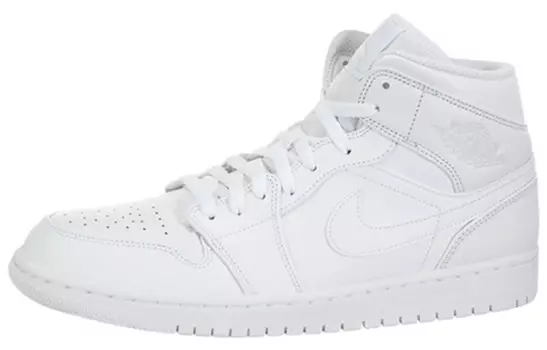 Кроссовки Jordan 1 Mid Triple White 2018