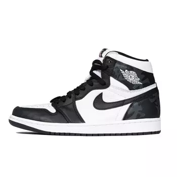 Кроссовки Air Jordan 1 Vintage Basketball Shoes Men High-Top Black/Gray