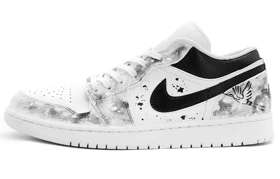 Кроссовки Air JORDAN 1 Vintage Basketball Shoes Men Low-Top Black White