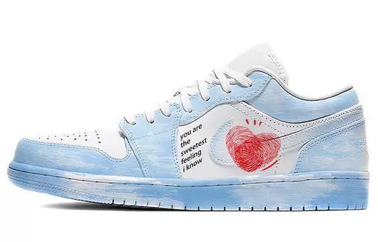 Кроссовки Air Jordan 1 Vintage Basketball Shoes Men Low-Top Blue