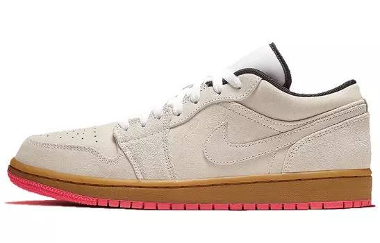 Кроссовки Jordan 1 Low White Gum Hyper Pink