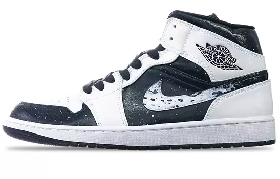 Кроссовки Air JORDAN 1 Vintage Basketball Shoes Men Mid-Top Black White