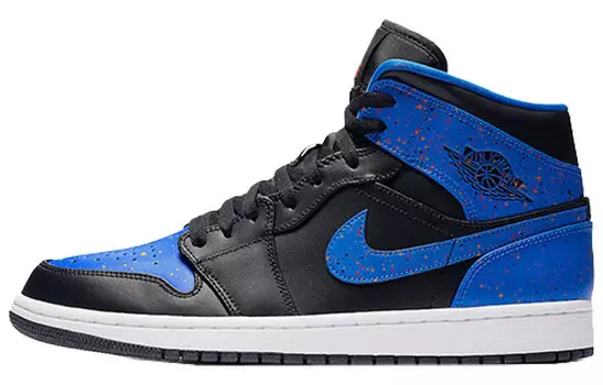 Кроссовки JORDAN 1 Mid Royal Paint Splatter